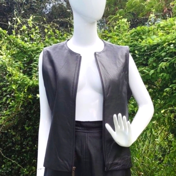 PRESTON YORK LADIES (2) PIECE LUXURY LEATHER VEST